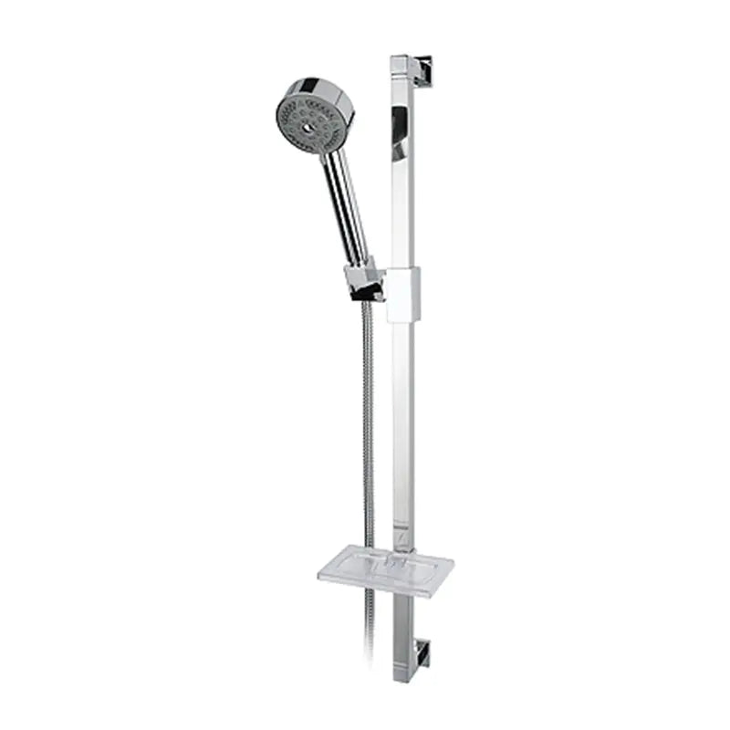 Rubi Kea Square Shower Rail Set Chrome RAF102KCC - Plumbing Market