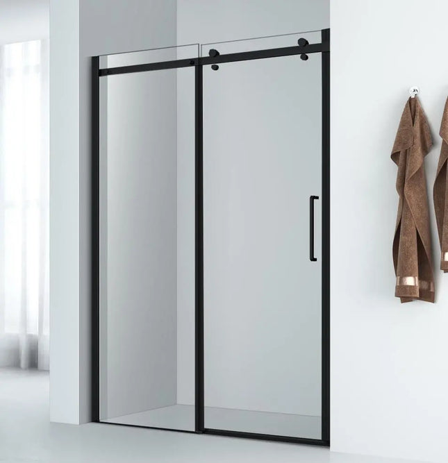 Rubi Leman Sliding Shower Door 48’’X 78’’ Matte Black RLEK4878PCBK - Plumbing Market