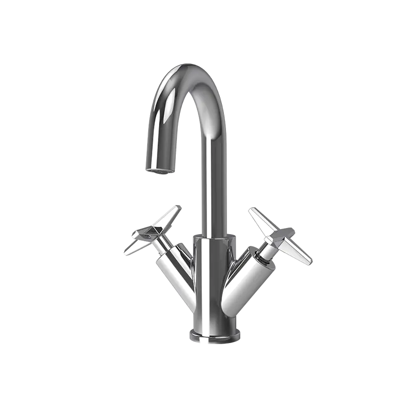 Rubi Lexa Two-Handle Bathroom Faucet With Cross Handles