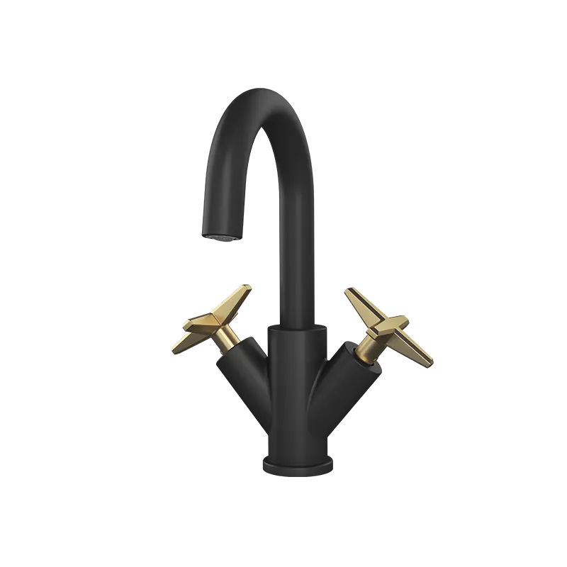 Rubi Lexa Two-Handle Bathroom Faucet With Cross Handles