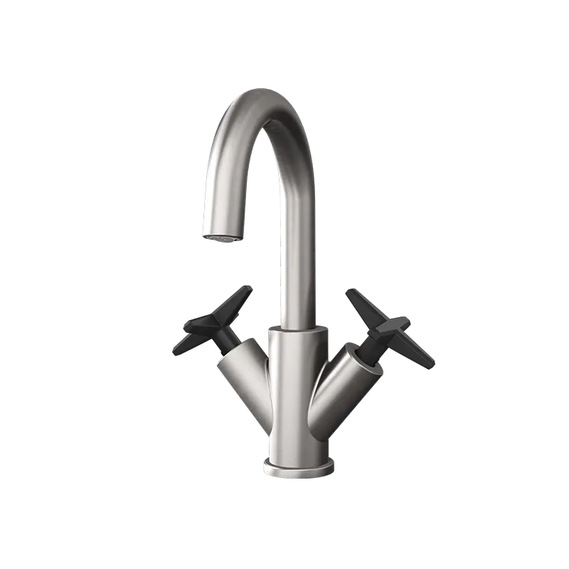 Rubi Lexa Two-Handle Bathroom Faucet With Cross Handles