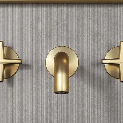 Rubi Lexa W-Mounted Basin Faucet Brushed Gold RLX17OR - Plumbing Market