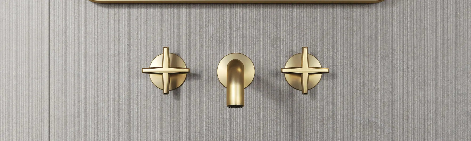 Rubi Lexa W-Mounted Basin Faucet Brushed Gold RLX17OR - Plumbing Market