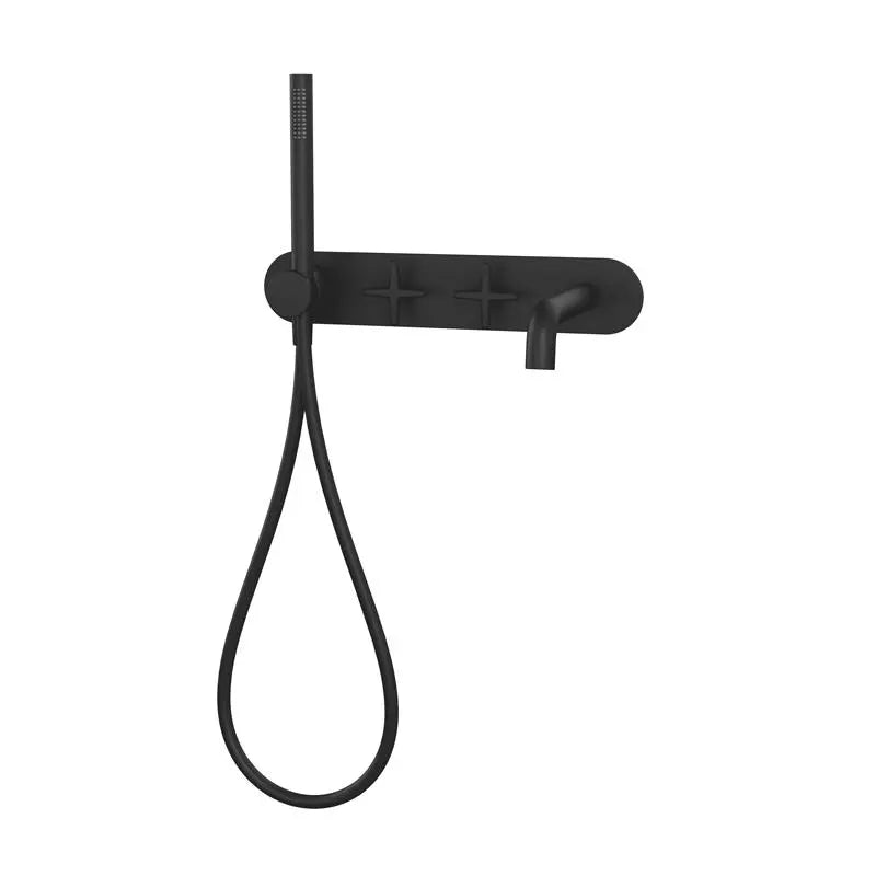 Rubi Lexa W-Mounted Bath Faucet Matte Black RLX32DBK - Plumbing Market