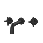 Rubi Lexa Wall Mount Bathroom Faucet with Cross Handles