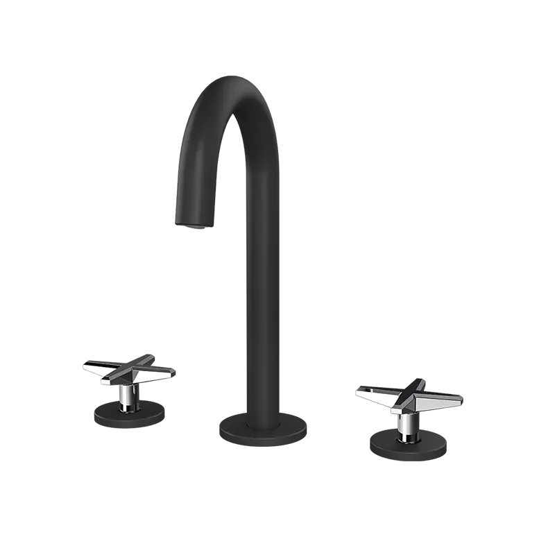 Rubi Lexa Widespread Bathroom Faucet With Cross Handles