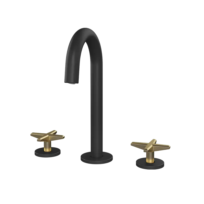 Rubi Lexa Widespread Bathroom Faucet With Cross Handles