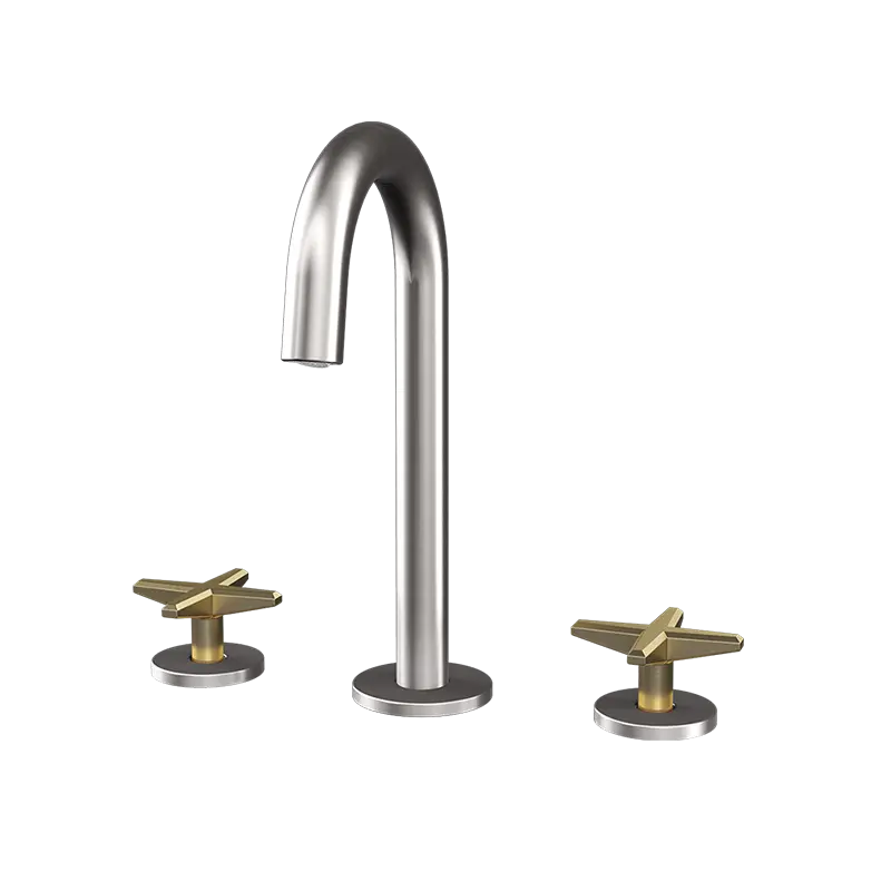 Rubi Lexa Widespread Bathroom Faucet With Cross Handles