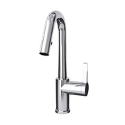 Rubi Loft Kitchen Faucet Round Body ‘’J’’ Spout 2 Jets Hand Spray Chrome RLO91D2EJCC - Plumbing Market