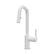 Rubi Loft Kitchen Faucet Round Body ‘’L’’ Spout 2 Jets Hand Spray Matte White RLO91D2ERWH - Plumbing Market