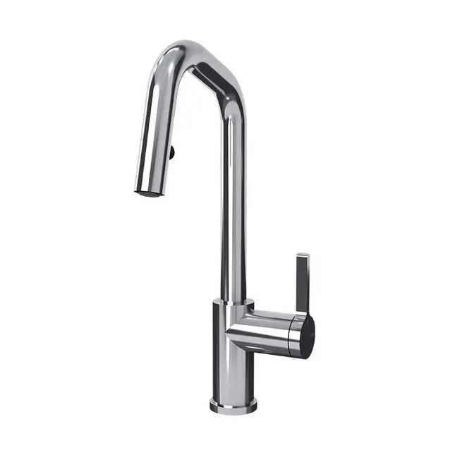 Rubi Loft Kitchen Faucet Round Body ‘’R’’ Spout 2 Jets Hand Spray Chrome RLO91D2ERCC - Plumbing Market