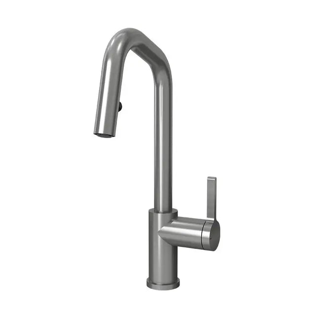 Rubi Loft Kitchen Faucet Round Body ‘’R’’ Spout 2 Jets Hand Spray Ss RLO91D2ERIX - Plumbing Market