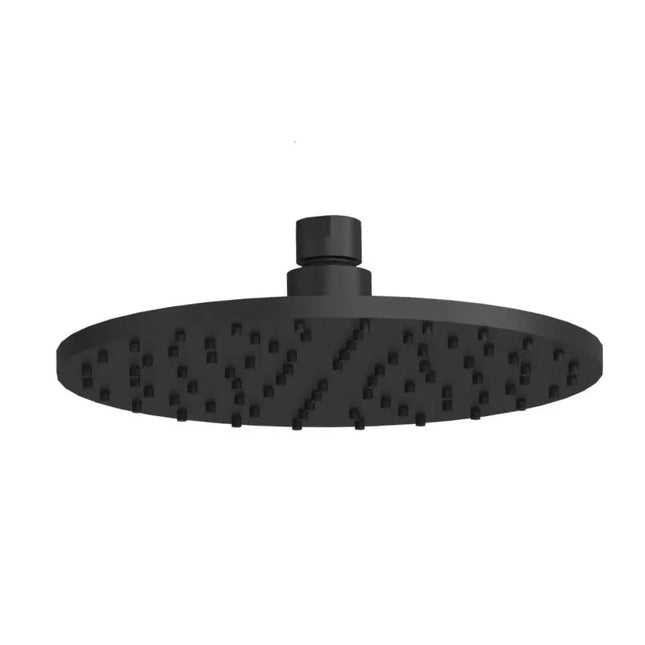 Rubi Luvia 8 Po.Round Shower Head Matte Black RLUPR08BK - Plumbing Market