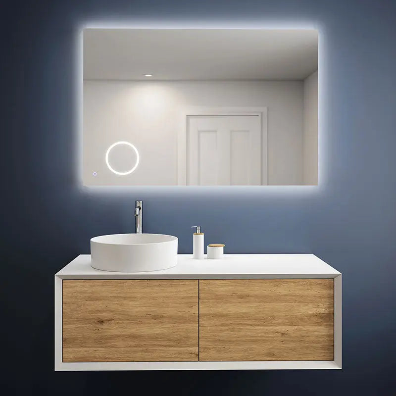 Rubi Miro Led Mirror Antifog 1200X800Mm Backlight Magnif. 3X RMI12080BAM - Plumbing Market