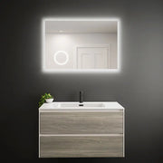 Rubi Miro Led Mirror Antifog 900X600Mm Backlight Magnif. Mirror 3X RMI9060BAM - Plumbing Market