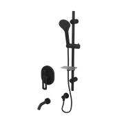 Rubi Myrto 1/2’’ P. Bal. Shower Set/Dev./Vol.Ctrl. Matte Black Without Shower Valve Trim TRMY79K02BK - Plumbing Market
