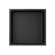 Rubi Nikia Recessed Niche 12’’ Radius Corners Matte Black RNK12R-BK - Plumbing Market