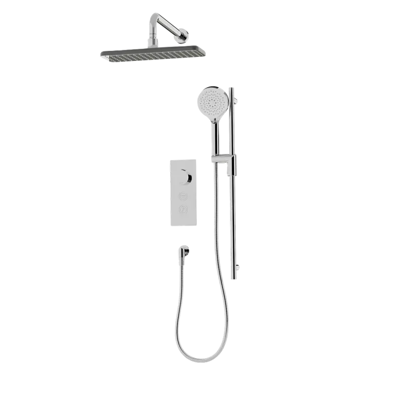 Rubi ON 1/2" Thermostatic Shower Faucet with Square Shower Head
