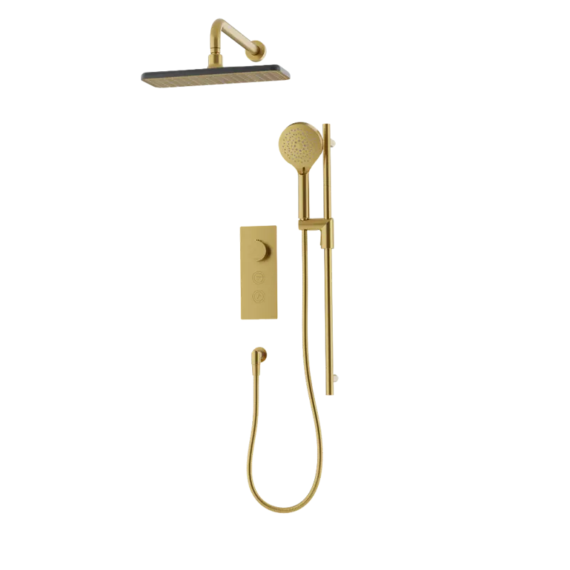 Rubi ON 1/2" Thermostatic Shower Faucet with Square Shower Head