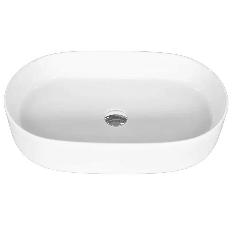 Rubi Oblong Over-Counter 600X380X120 Matte Black RBI8012MBK - Plumbing Market
