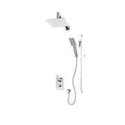 Rubi Quatro 1/2’’ Therm. Shower Set 2 Way Div. Xvtr69S Matte Black Trim Only TRQT811BK - Plumbing Market