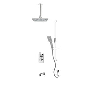 Rubi Quatro 1/2’’ Therm. Shower Vert. Set 2 Way Div. Xvtr69S Cc Ceiling Mount RQT813-1CC - Plumbing Market