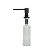 Rubi Round Soap Dispenser Matte Black RDSM-2BK - Plumbing Market