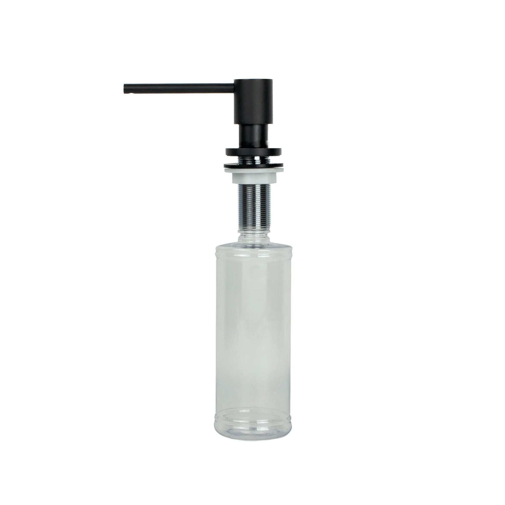 Rubi Round Soap Dispenser Matte Black RDSM-2BK - Plumbing Market