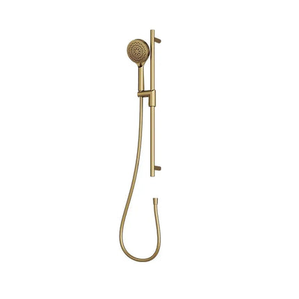 Rubi Sliding Shower Bar 3 Jets H-Shower Brushed Gold RBCR700OR - Plumbing Market