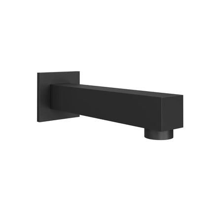 Rubi Square S-On Bathtub Spout 190Mm Matte Black RQT190BK - Plumbing Market