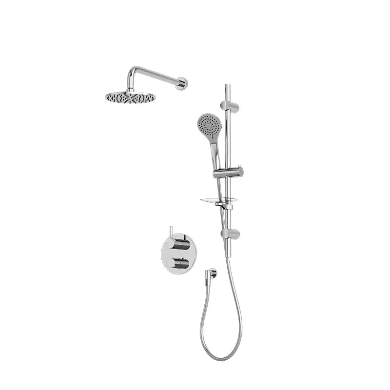 Rubi Vertigo 1/2’’ Therm. Shower Set 2 Way Div. Xvtr69R Chrome Trim Only TRVT811BCC - Plumbing Market