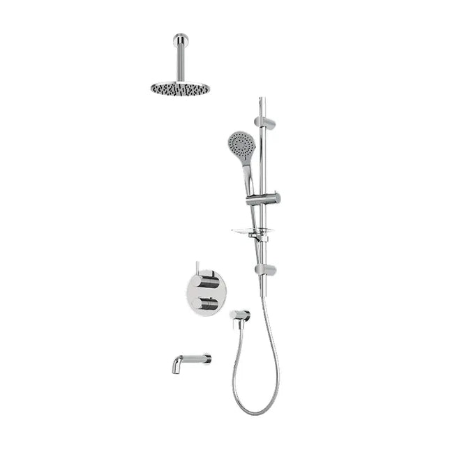 Rubi Vertigo 1/2’’ Therm. Shower Set 2 Way Div. Xvtr69R Chrome Trim Only TRVT813B-1CC - Plumbing Market