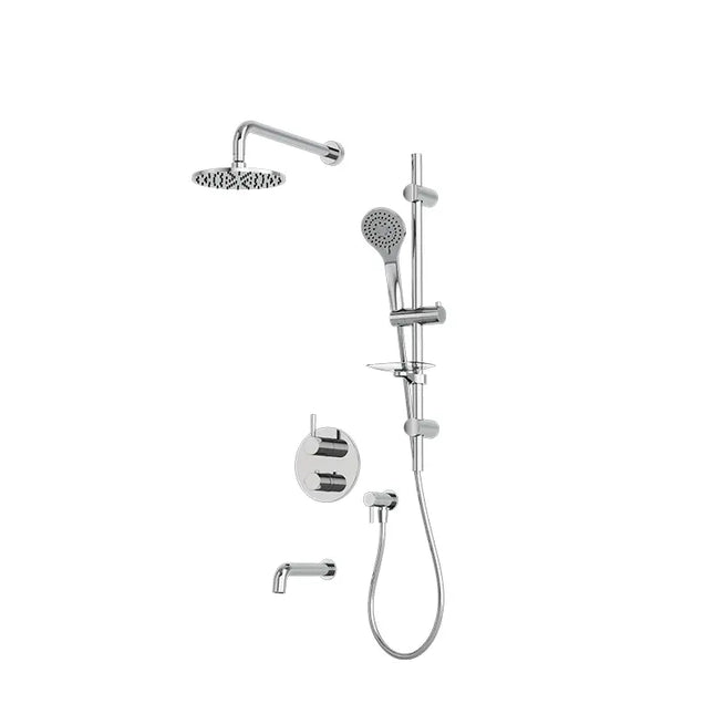 Rubi Vertigo 1/2’’ Therm. Shower Set 2 Way Div. Xvtr69R Chrome Trim Only TRVT813BCC - Plumbing Market