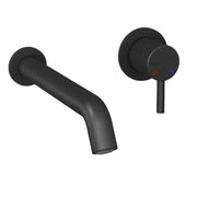 Rubi Vertigo W-Mounted Basin Faucet + Individual Flanges Black RVT17RBK - Plumbing Market