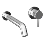 Rubi Vertigo Wall Mounted Bathroom Faucet With Drain