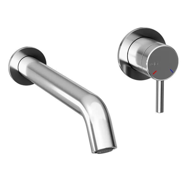 Rubi Vertigo Wall Mounted Bathroom Faucet With Drain