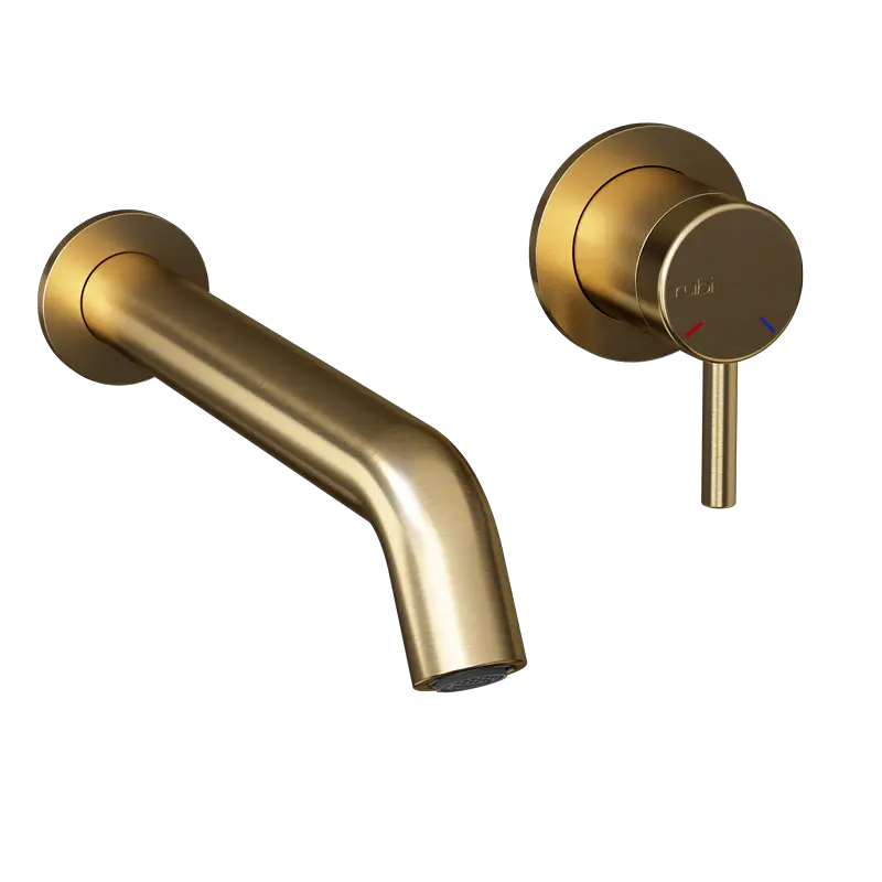 Rubi Vertigo Wall Mounted Bathroom Faucet With Drain