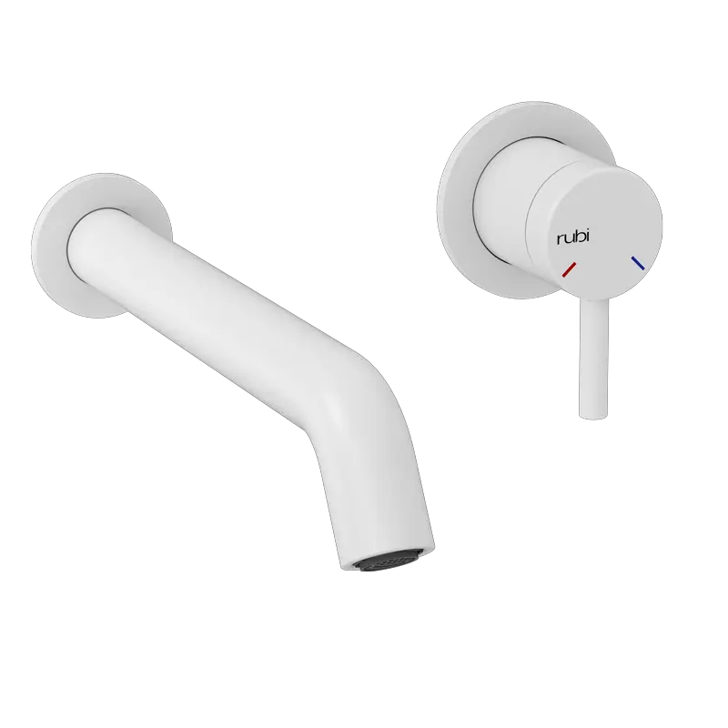 Rubi Vertigo Wall Mounted Bathroom Faucet With Drain