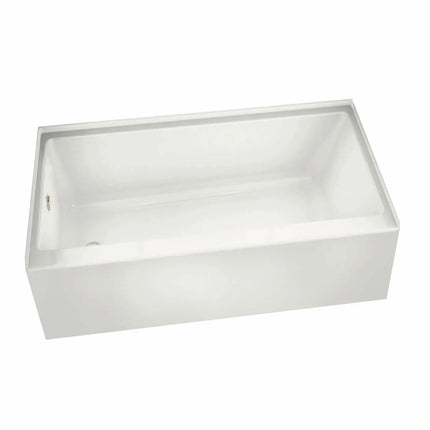 Rubix 6632 AFR Acrylic Alcove Left-Hand Drain Bathtub in White - Plumbing Market
