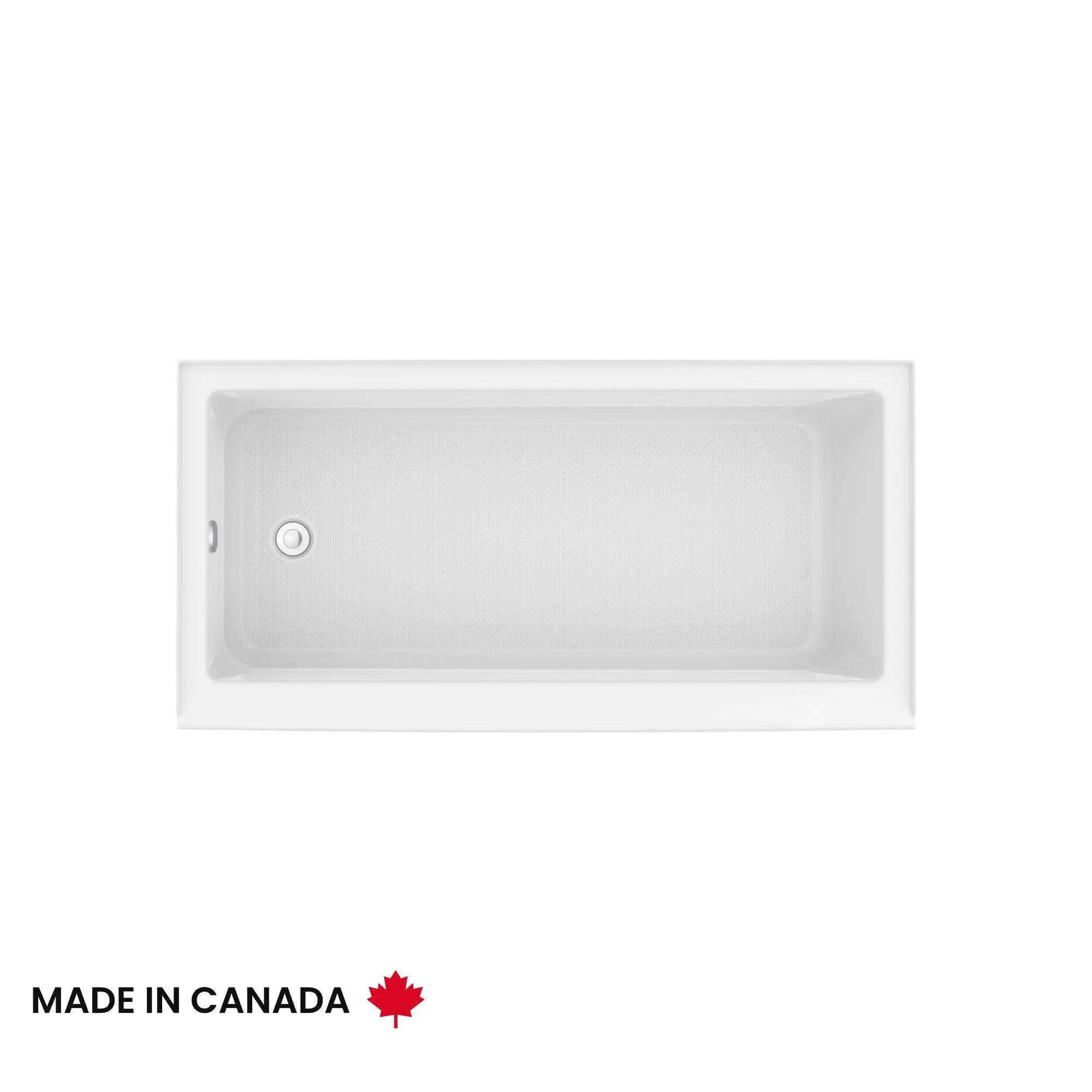 Rubix Access 6030 AFR Acrylic Alcove Left-Hand Drain Bathtub in White - Plumbing Market