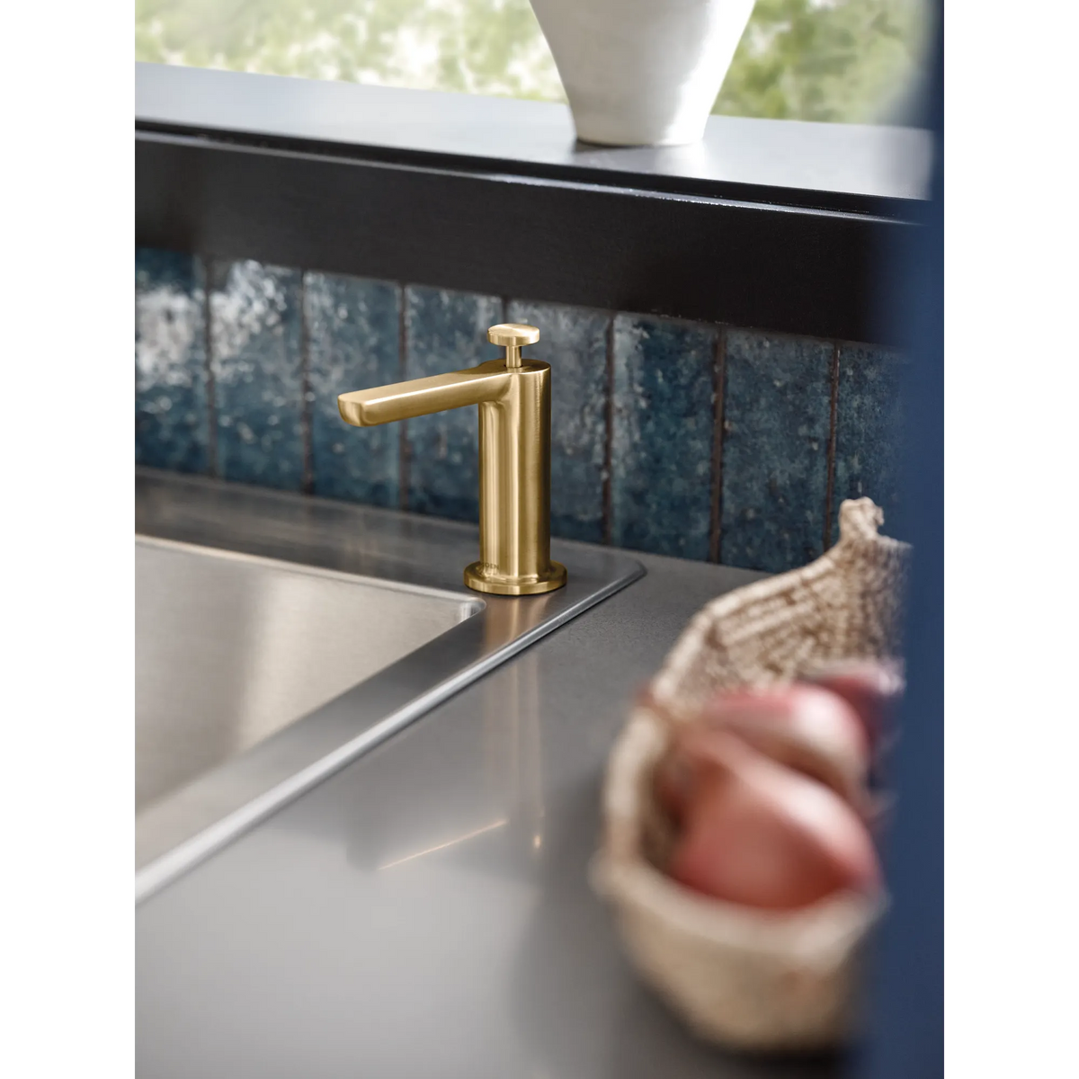 Moen Modern Soap Dispenser S3947 in Brushed Gold (S3947BG) - view 3