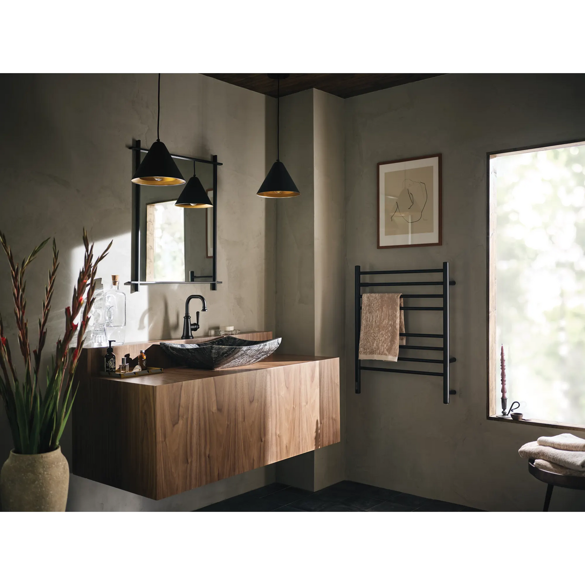 Moen Colinet Single-Handle High-Arc Bathroom Faucet S44101 in Matte Black (S44101BL) - view 7