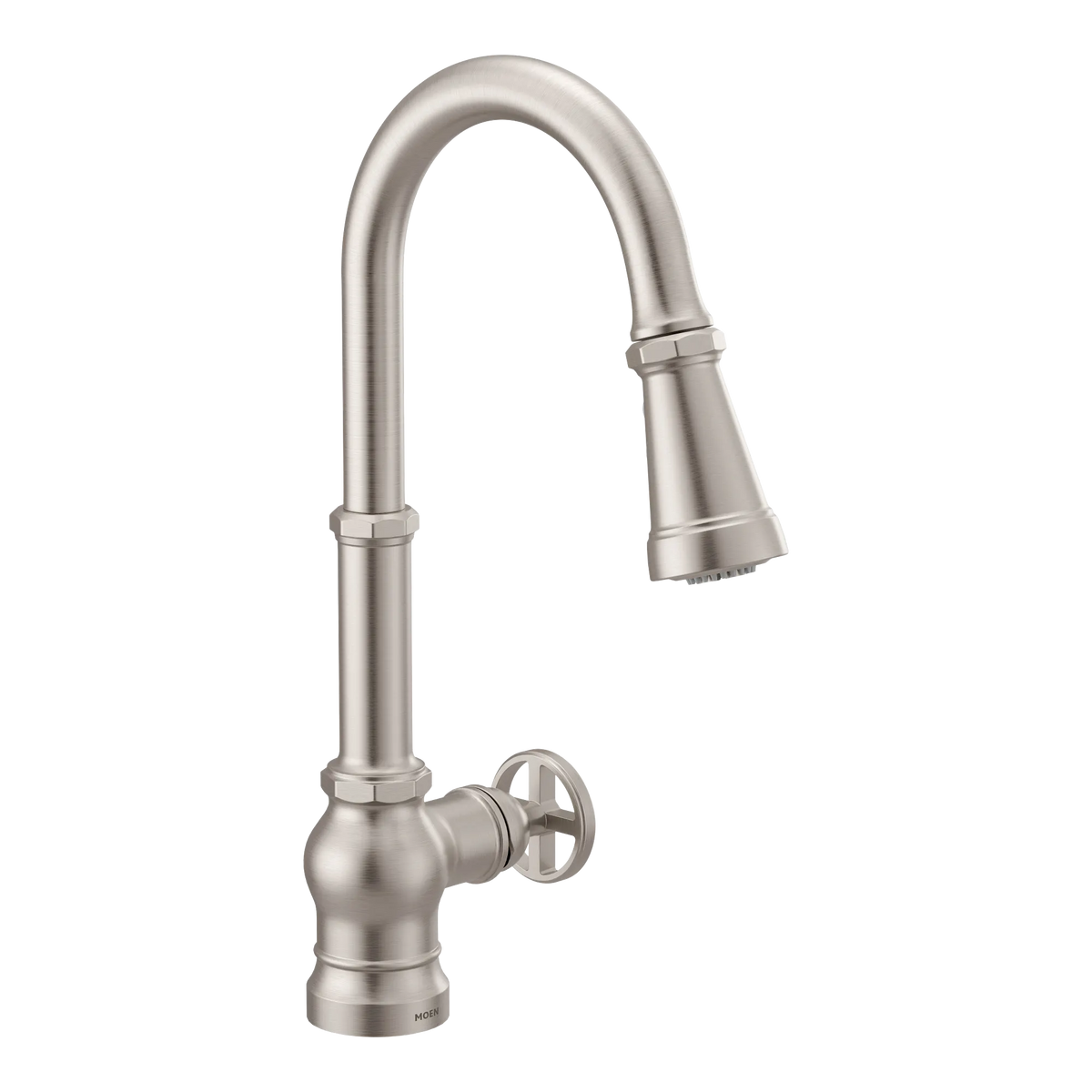 Moen Paterson Single-Handle High-Arc Pulldown Single Mount Bar Faucet S52003 in Spot Resist Stainless (S52003SRS) - view 4