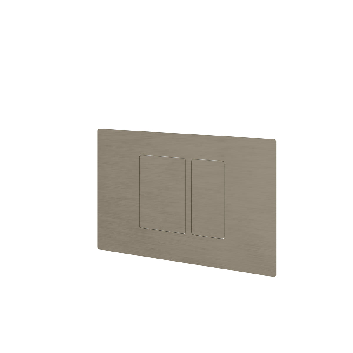 Aquabrass Square Flush Plate for Wall Carriers SFP01 in brushed black chrome