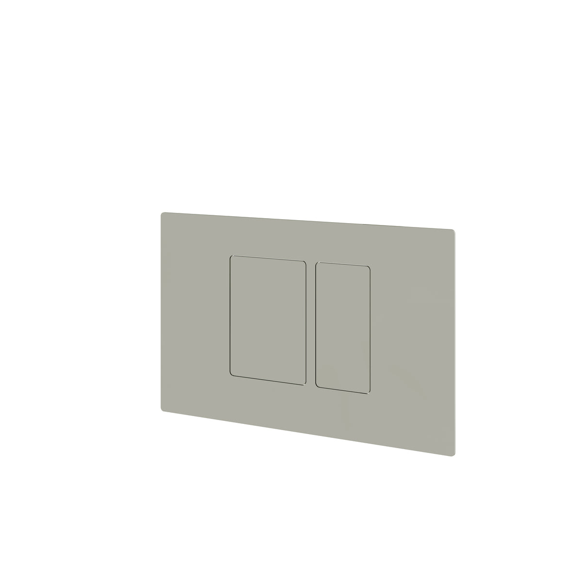 Aquabrass Square Flush Plate for Wall Carriers SFP01 in polished nickel