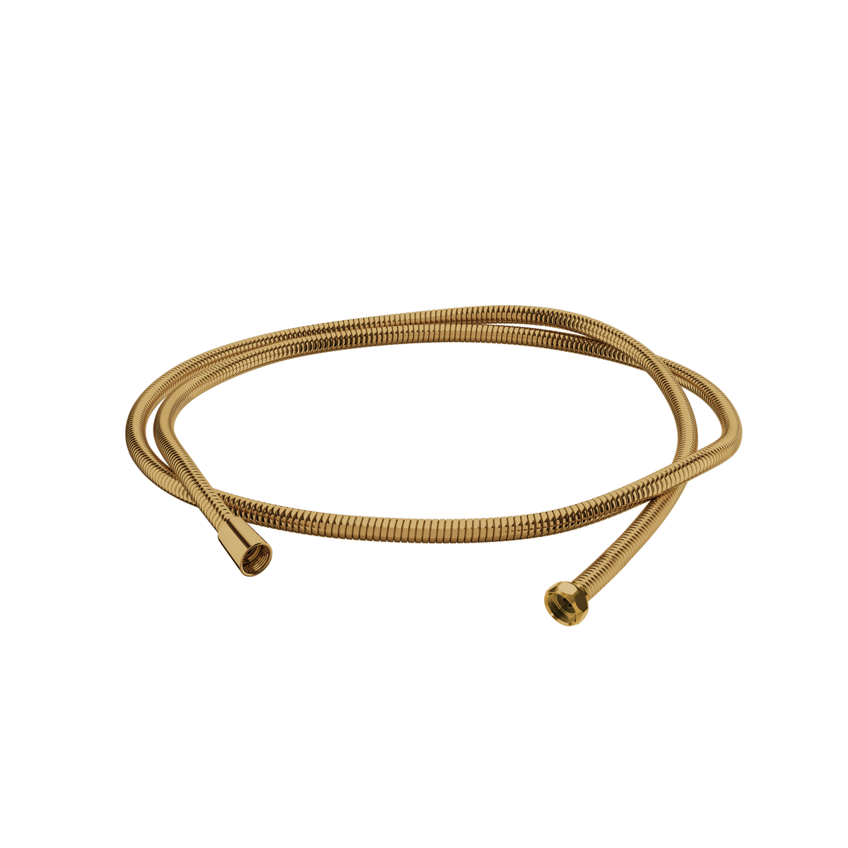 Aquabrass Metal Hose SH235 in polished gold
