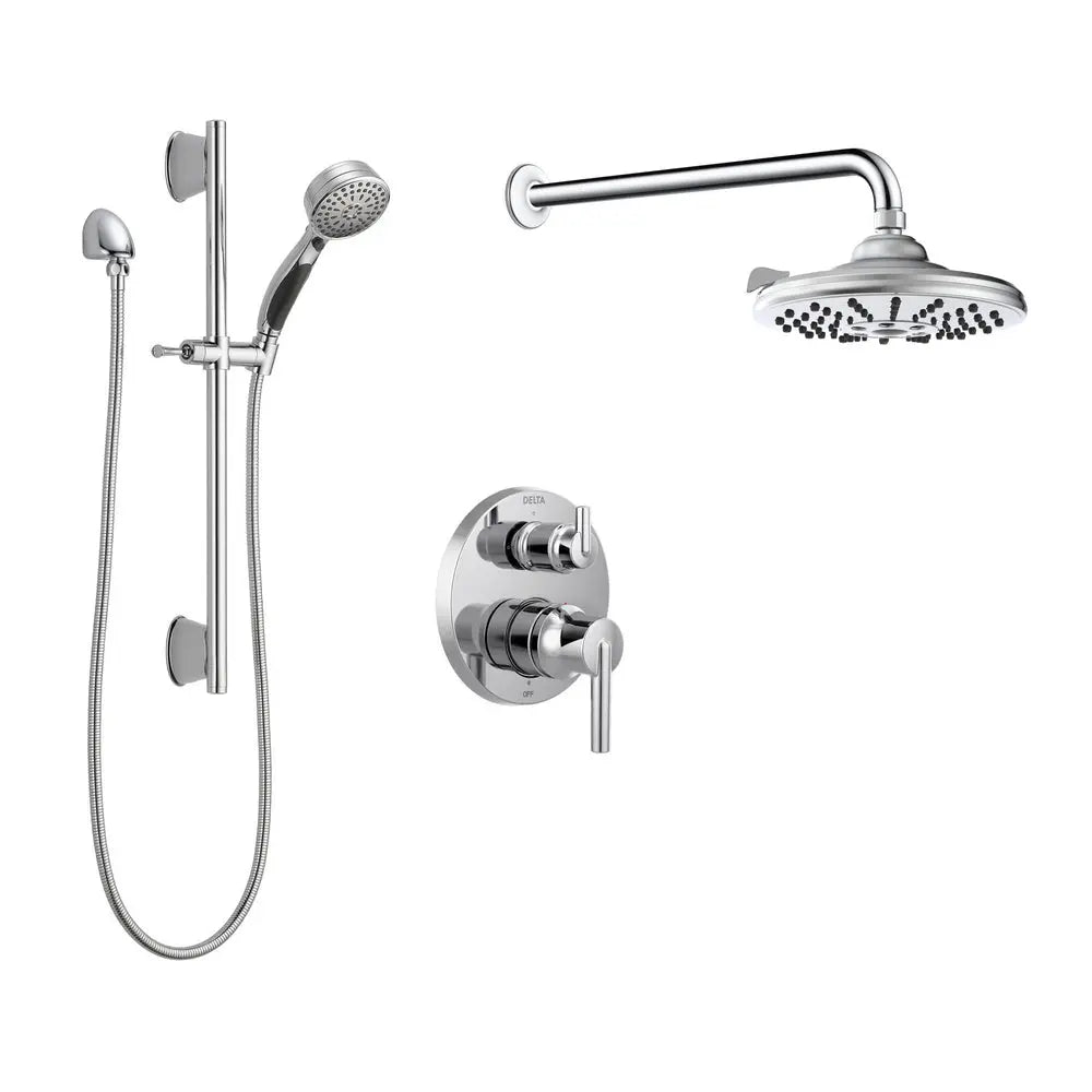SKD12 Delta Round Pressure Balance Shower Kit - Plumbing Market