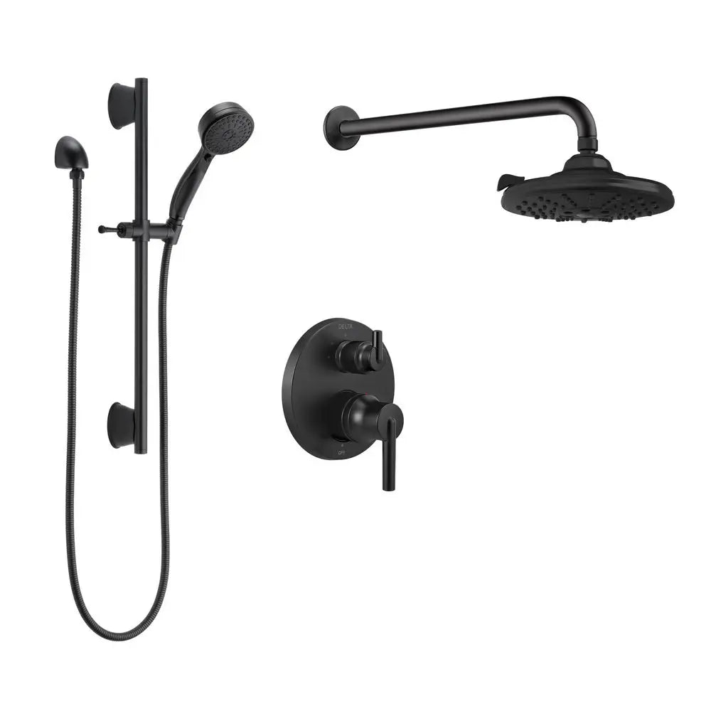 SKD12 Delta Round Pressure Balance Shower Kit - Plumbing Market