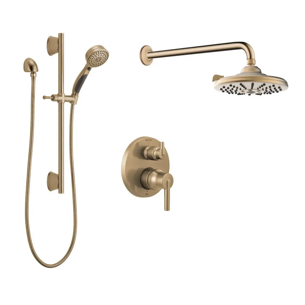 SKD12 Delta Round Pressure Balance Shower Kit - Plumbing Market