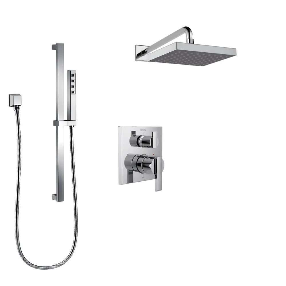SKD19 Delta Trim Only Square Pressure Balance Shower Kit - Plumbing Market